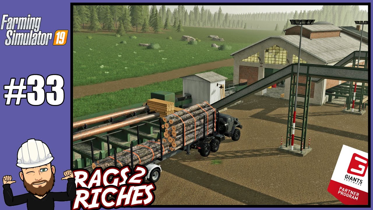 FS19 Rags2Riches No Mans Land #33 - Seeding, Fertilzing, Sawmill Production