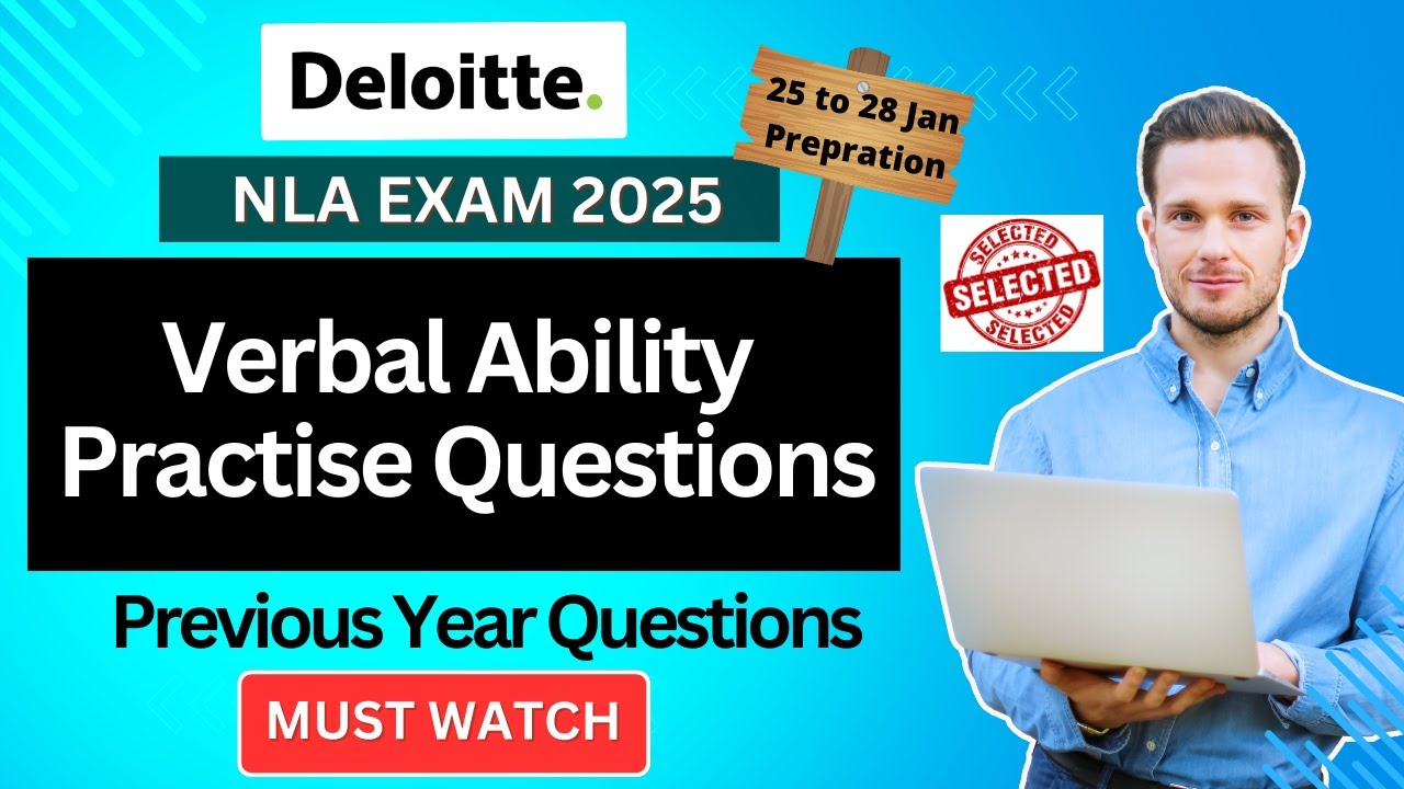 Deloitte Previous Year Asked Questions | Deloitte Verbal Ability Questions | Deloitte NLA