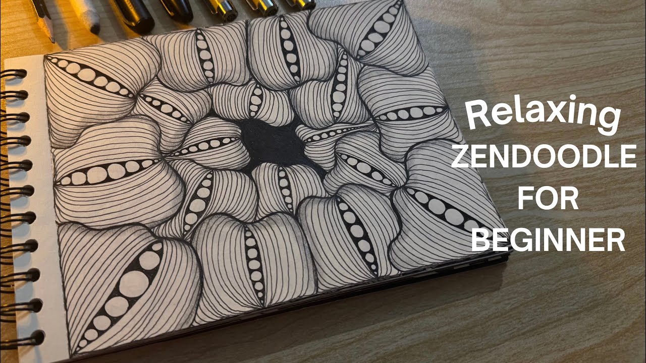 Relax your mind with this Simples Zendoodle idea for Beginners!