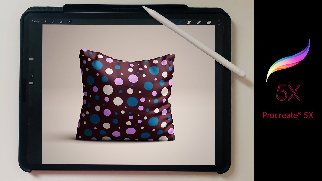 Designe ein Polkadot-Muster in Procreate 5X - Schritt für Schritt Anleitung incl. Procreate Pinsel