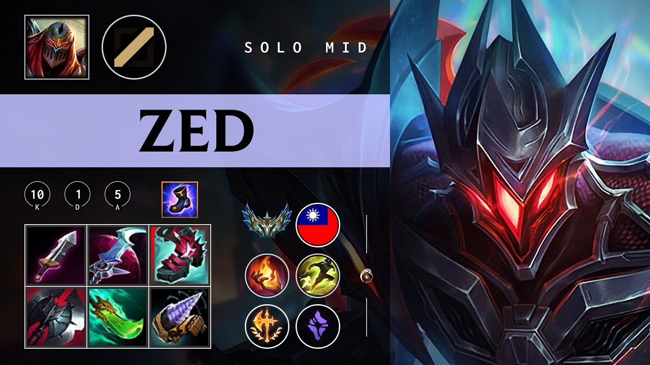 Zed Mid vs Yasuo - TW Challenger Patch 26.03