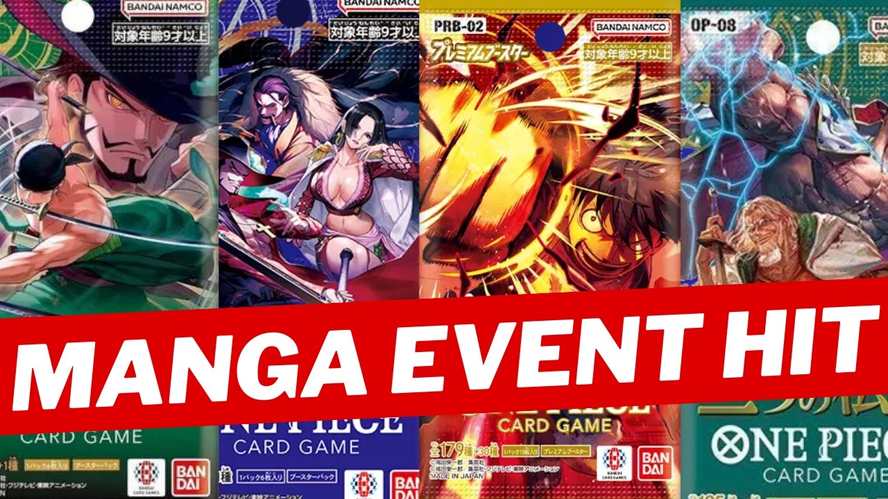First Manga Event Hit - opening OP-08 OP-10 OP-12 OP14 PRB-02 packs #onepiececardgame #onepiece