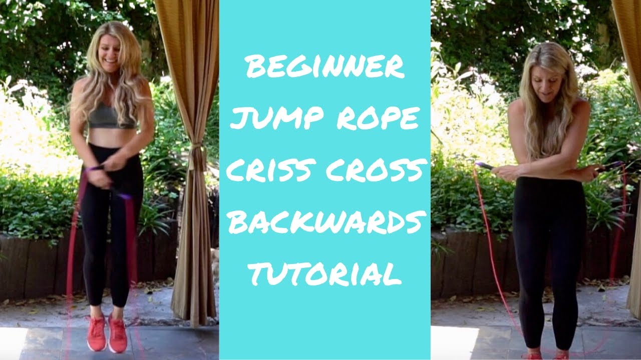 Learn how to criss cross backwards jumping rope tutorial