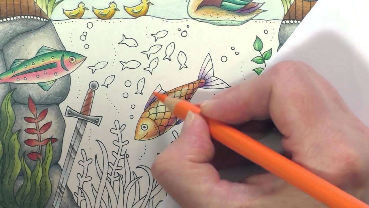 Colouring Tutorial: Colour with Peta. Duck Pond, Part 4.