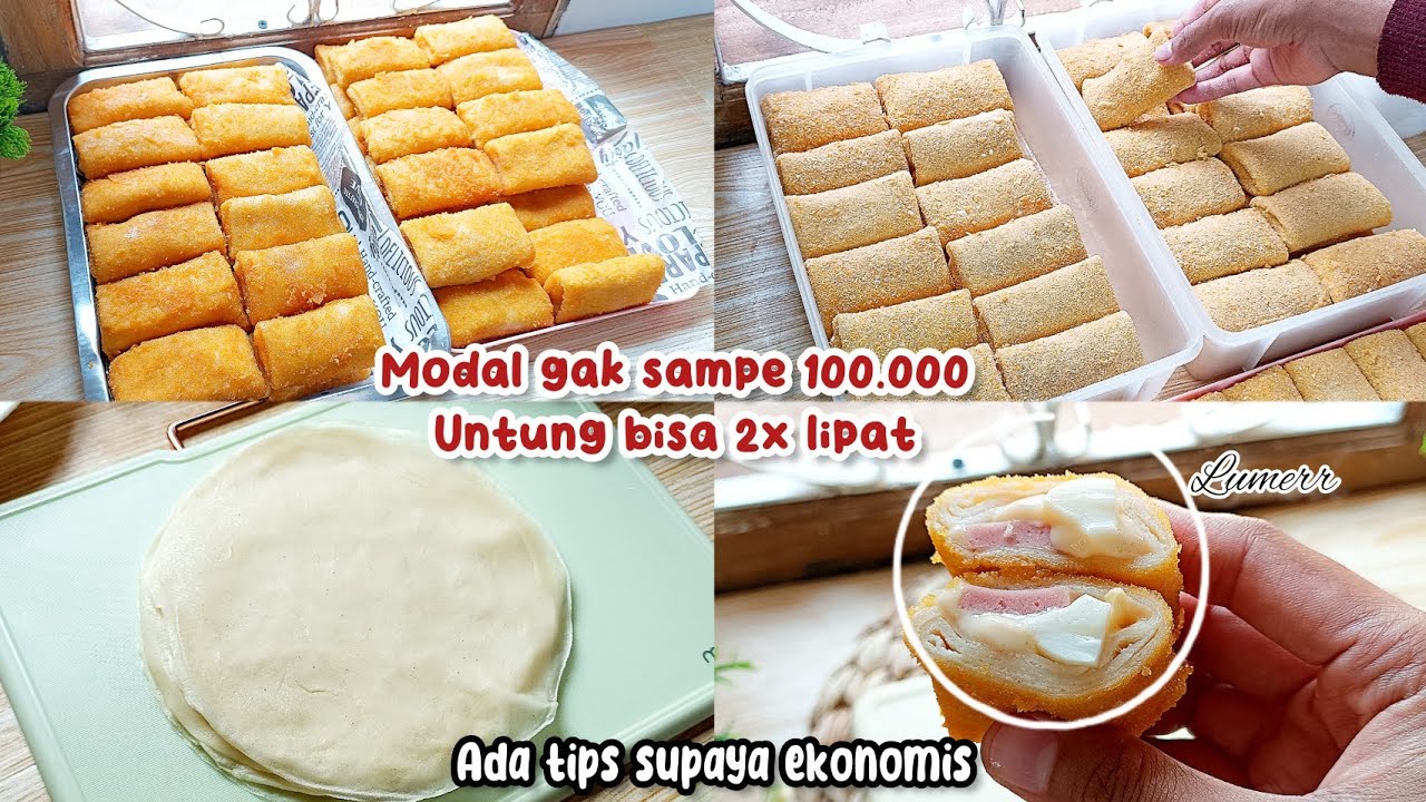 1 RESEP JADI 64 PCS JUAL 2.500 UDH UNTUNG | TIPS HEMAT JUALAN RISOL MAYO ANTI SOBEK LENTUR TDK PECAH