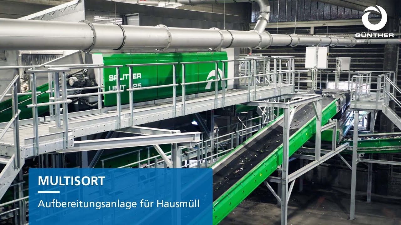 Stationärer Anlagenbau - Recycling von Hausmüll