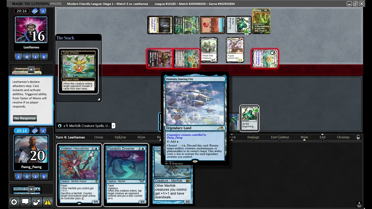 PAENG_PAENG MTGO MODERN FRIENDLY LEAGUE MERFOLK vs RB GOBLINS 16 February 2026