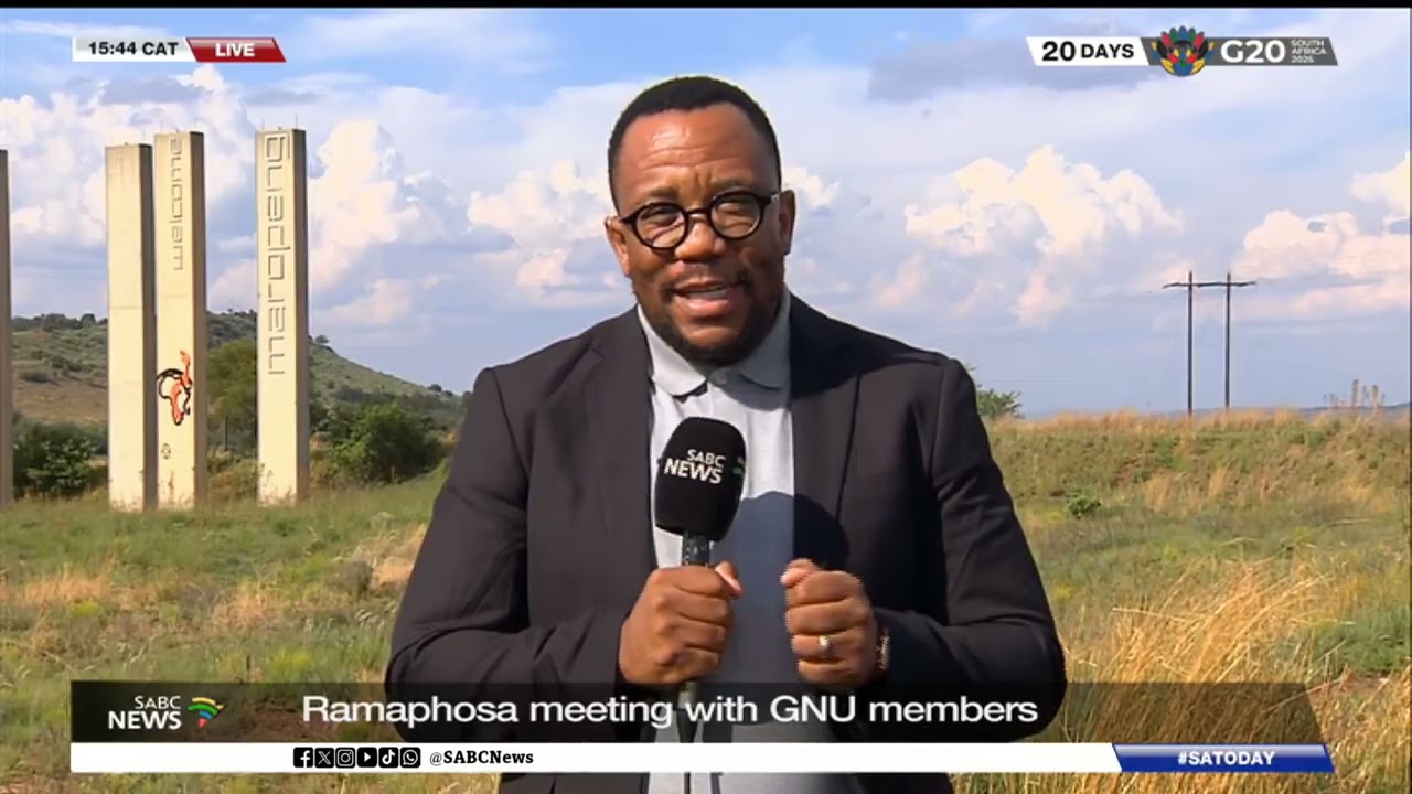 President Ramaphosa holds a closed-door meeting with GNU leaders - Ntlantla Kgatlane reports