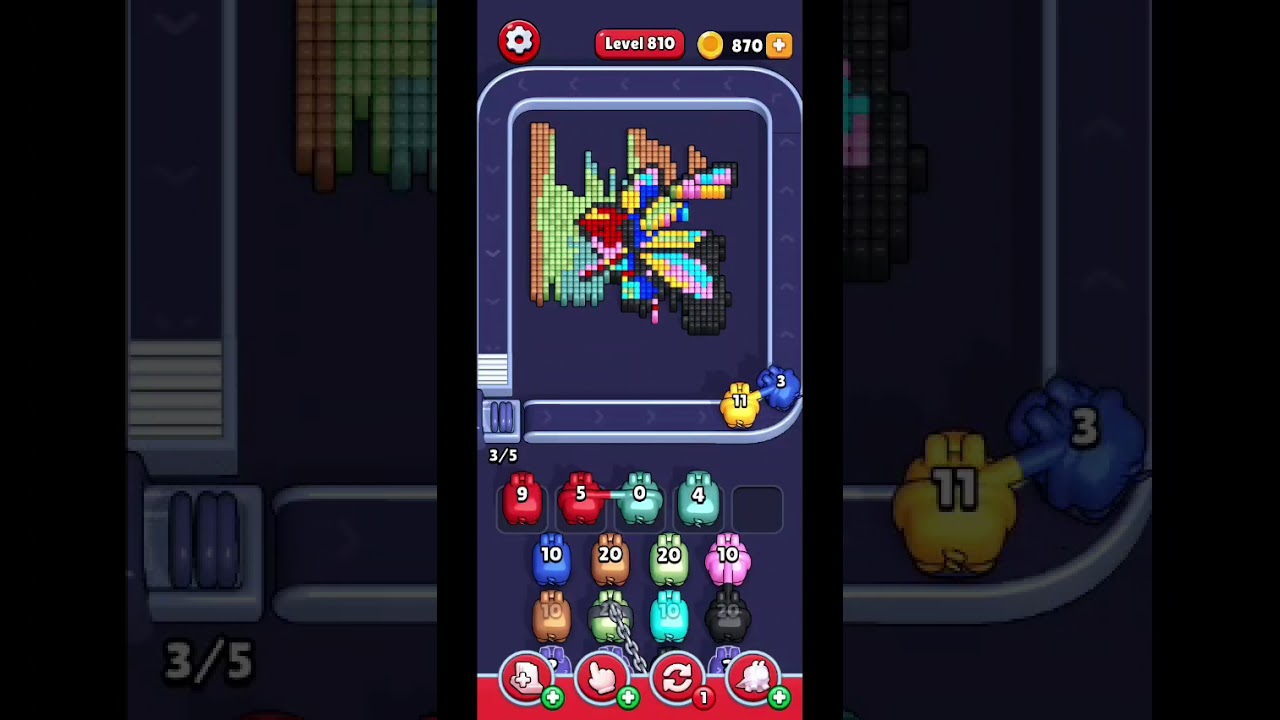 Pixel Flow level 810 walkthrough (no commentary)