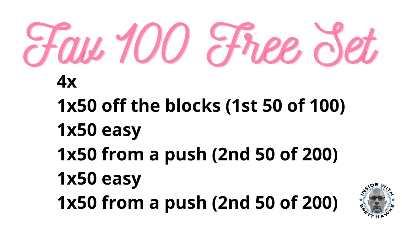David Popovici's Favorite 100 Free Set