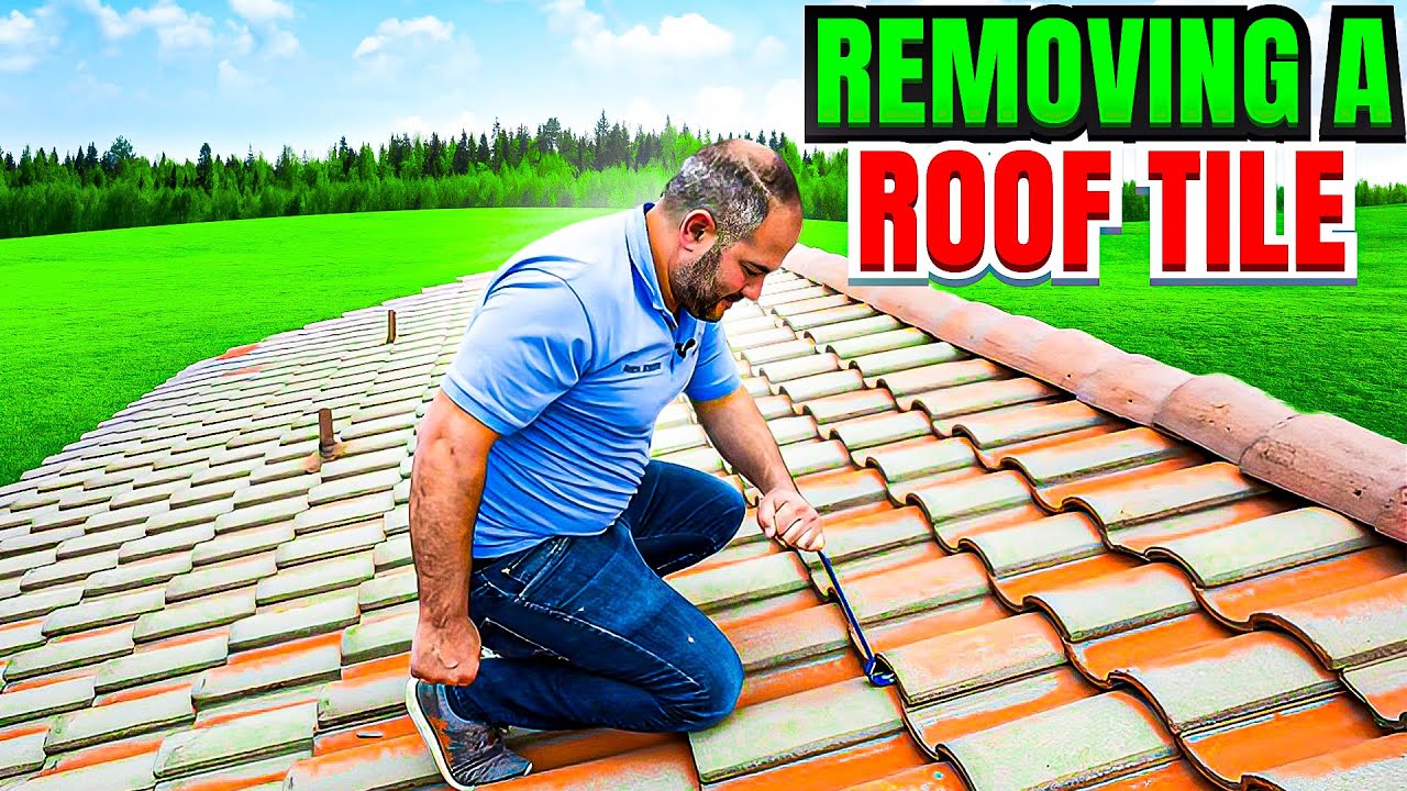 Remove a roof tile without breaking it
