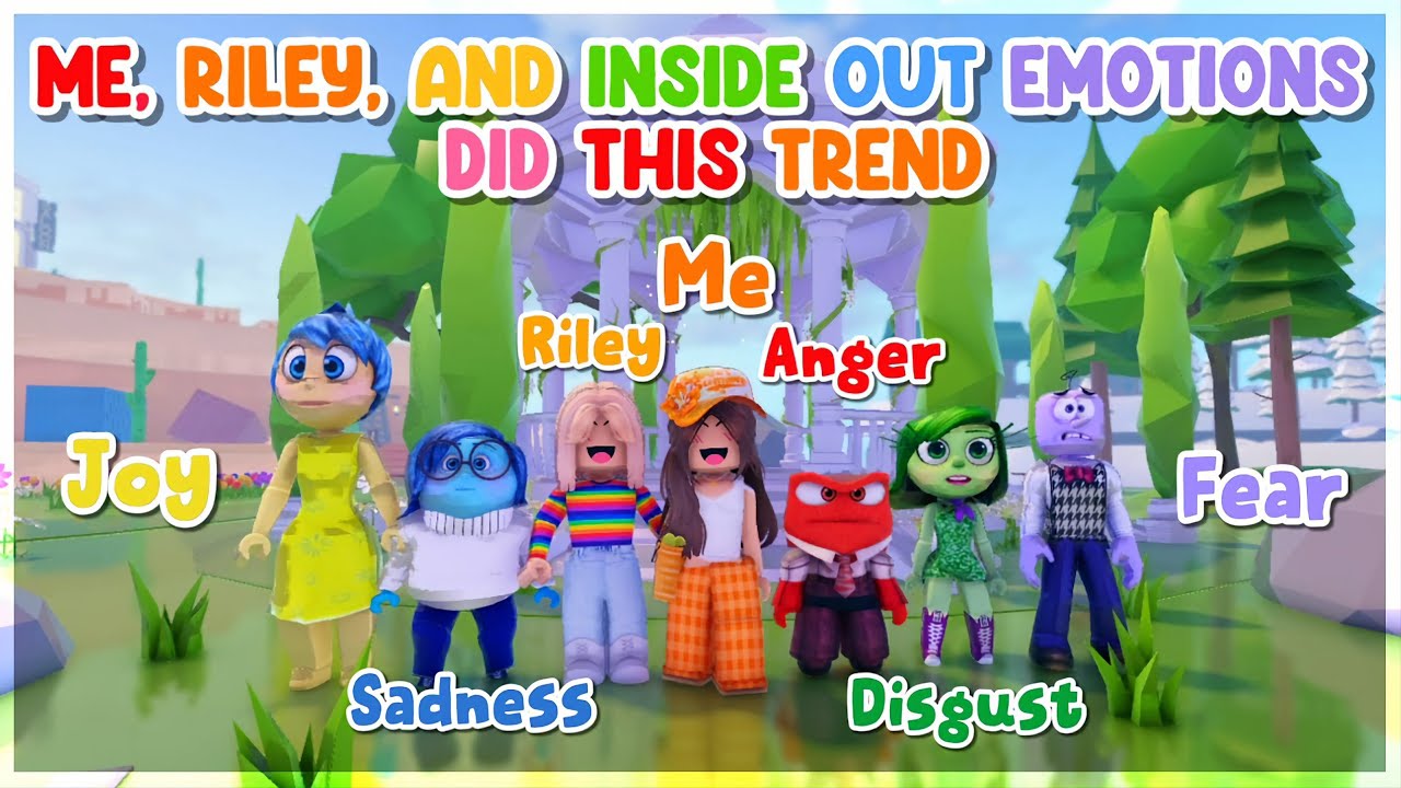 ME, RILEY And INSIDE OUT EMOTIONS Did This Trend!! 😍🔥✨ -Roblox trend 2024 | Aati Plays ★