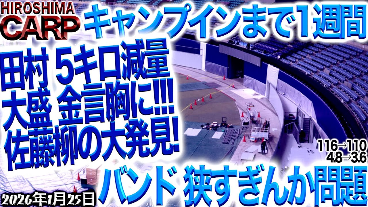 球春到来まであとわずか！【広島カープ】の外野手争いはどうなる？（2026/1/25）