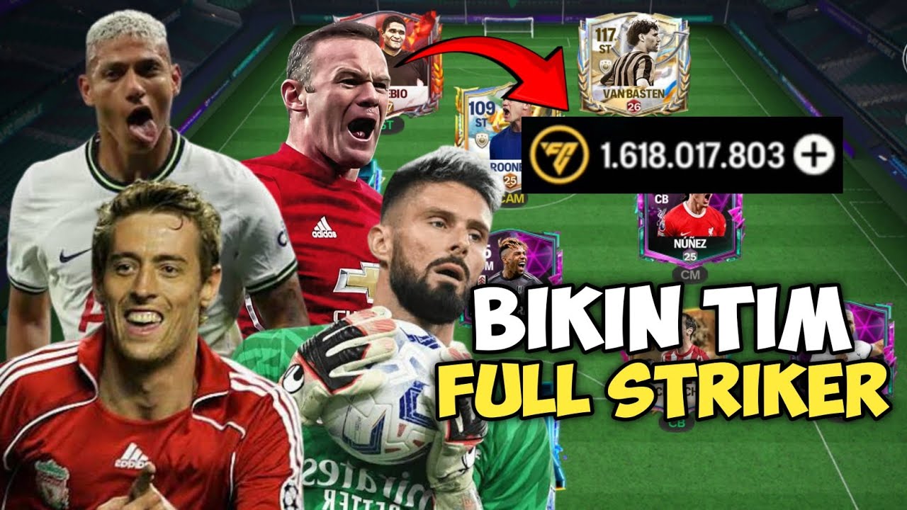 Aku Bikin Tim Full Striker Pertama Kali - FC Mobile Indonesia