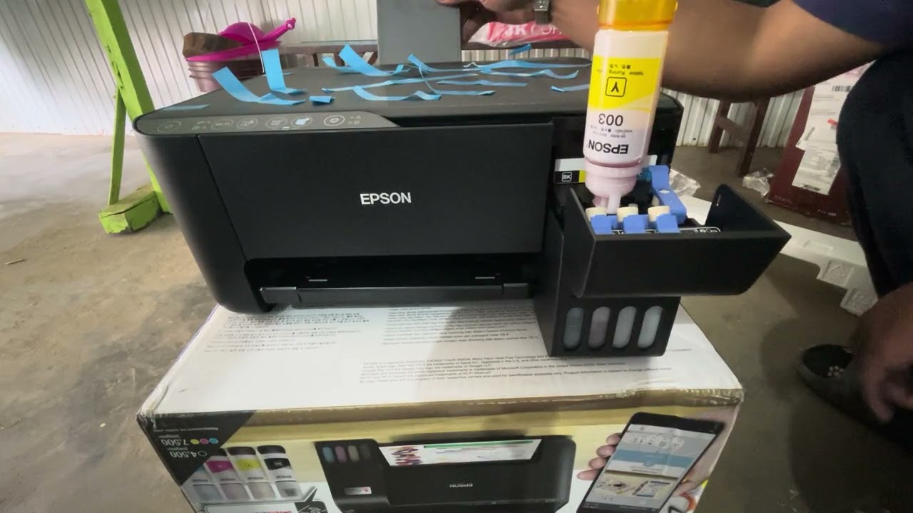 Unboxing EPSON L3350 printer for my shop 💕❤️👌