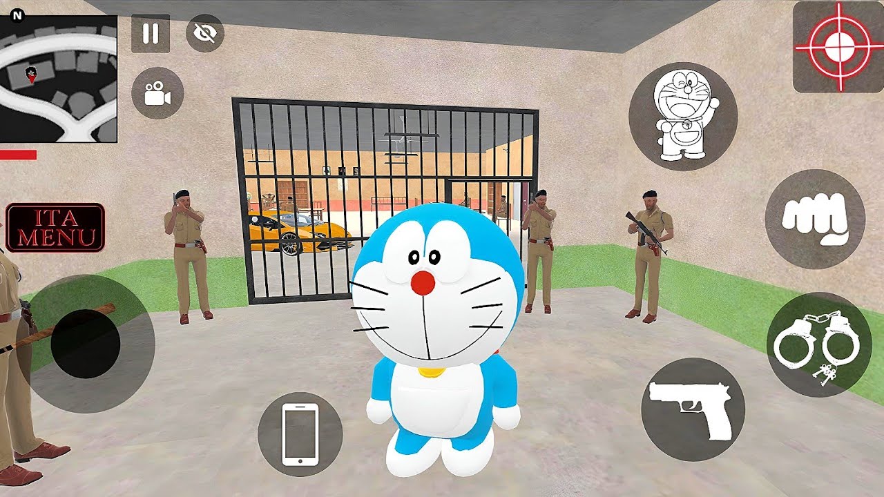 Doraemon ko Jail Se Bachaya Franklin Ne 💥😱 Indian Theft Auto Simulator 💥🤩 Indian Bikes Driving 3d 