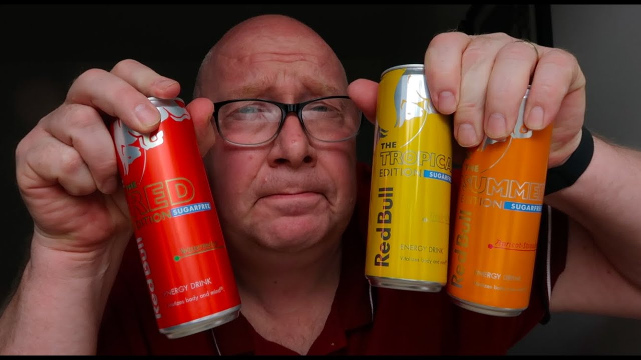 NEW Red Bull Tropical, Summer and Red Sugar Free Edition
