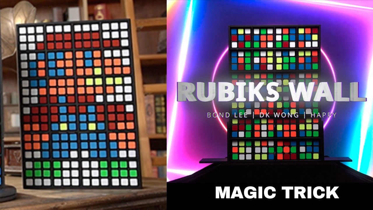 RUBIKS WALL Magic Trick Complete Set by Bond Lee