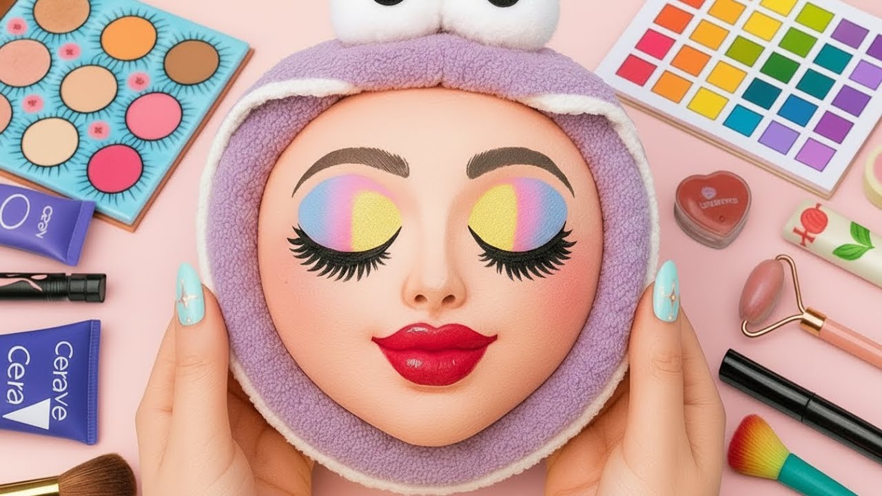 Satisfying Makeup ASMR on Watermelon #39