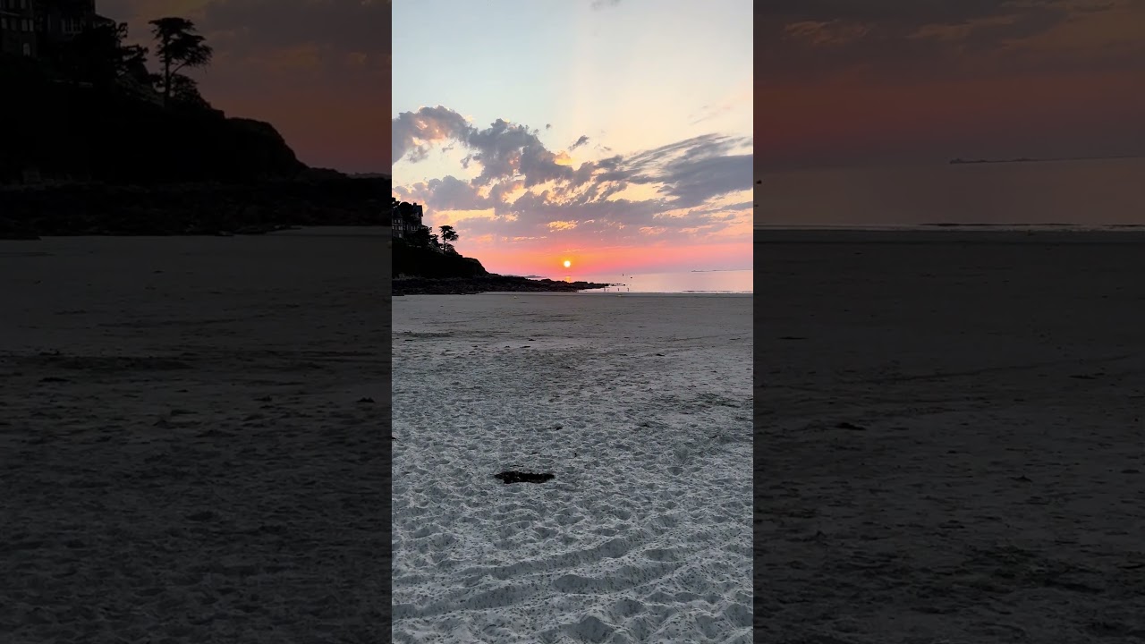 Sunset in Bretagne, France ✨🌅🧡 #sunset #sunsetview #goldenhour #seabeach #beach #sea