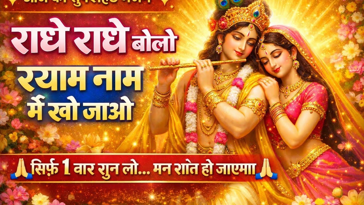 सिर्फ 1 बार सुन लो 🙏 राधे राधे बोलो | मन शांत हो जाएगा | Superhit Krishna Bhajan 2026