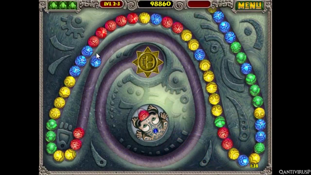 Прохождение игры Zuma Deluxe (Полная версия) [HD720px60]