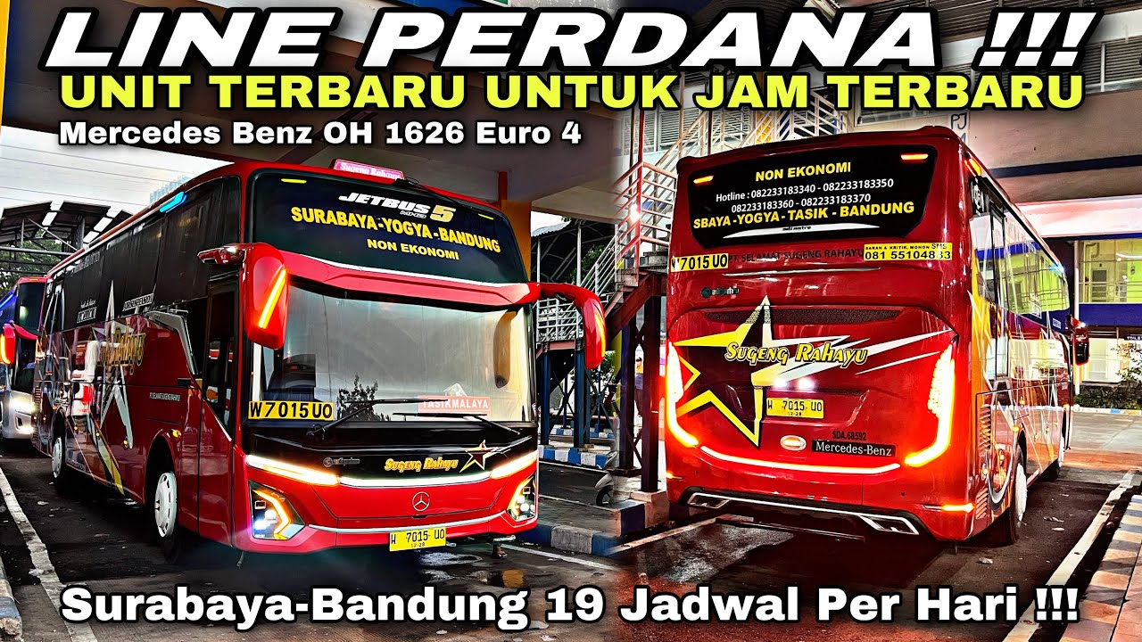 LINE PERDANA Unit Terbaru Di Jam Baru ❗️ Pakai Mercy 1626 Euro 4 ❗️| trip Sugeng Rahayu W 7015 UO