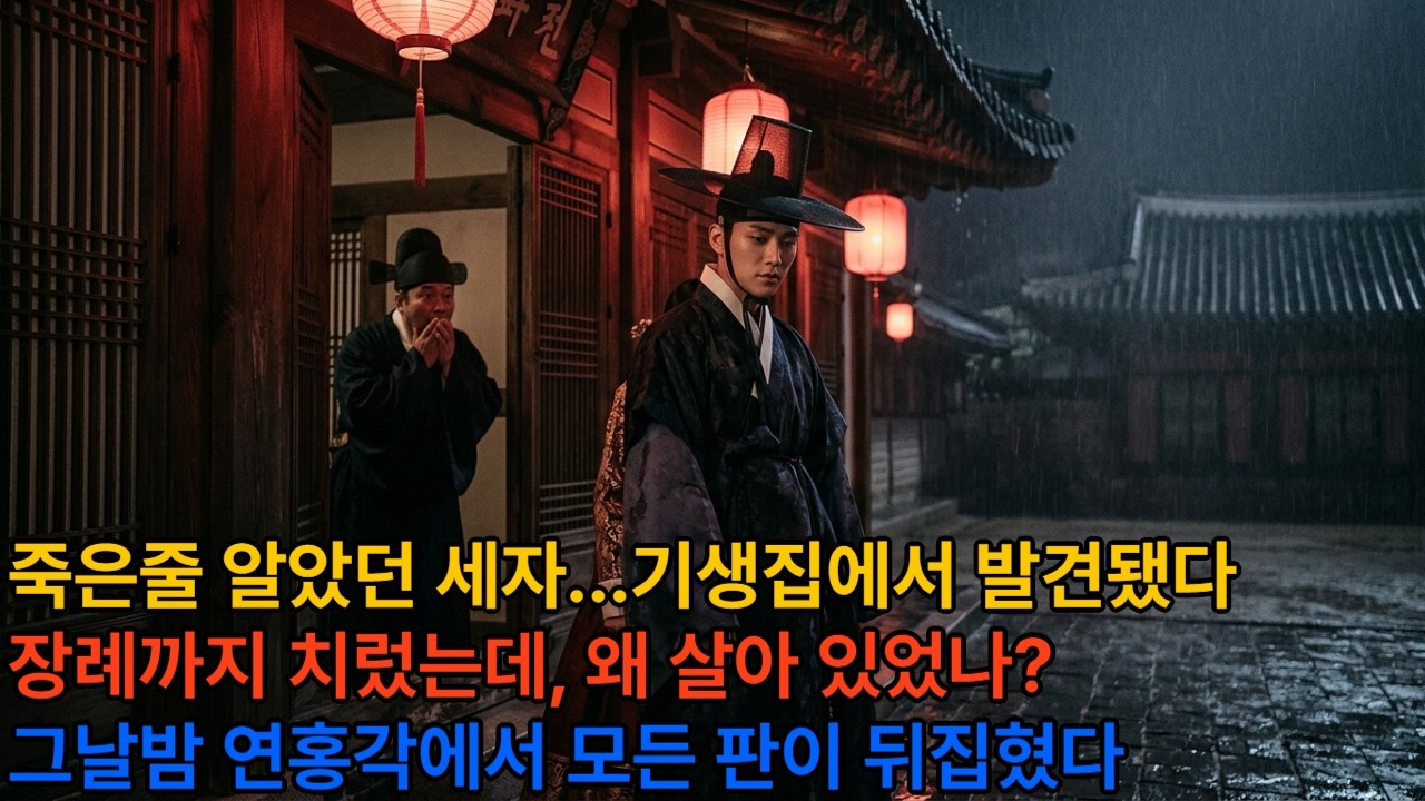 장례 치른 세자가 살아 있었다… 연홍각에서 터진 조선 궁중 비밀｜야담