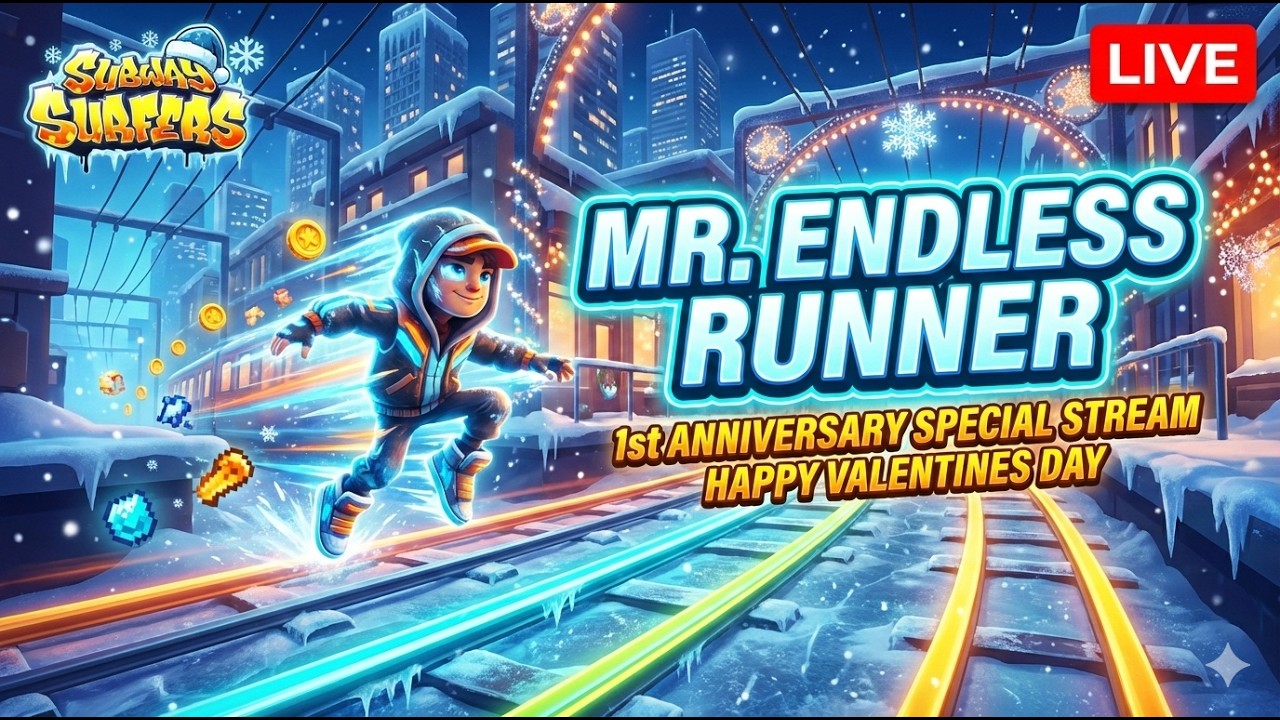 LIVE Subway Surfers Winter Xtreme 2026 Channel Anniversary in Telugu #subwaysurfers #live #gaming