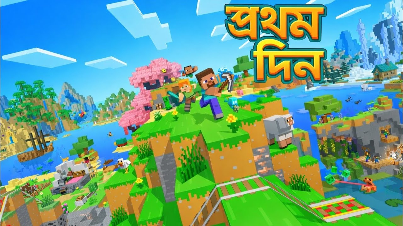 লুটেপুটে খেলাম   || Minecraft Survival series ep1 || Bangla gameplay || SIYAM GAMER 