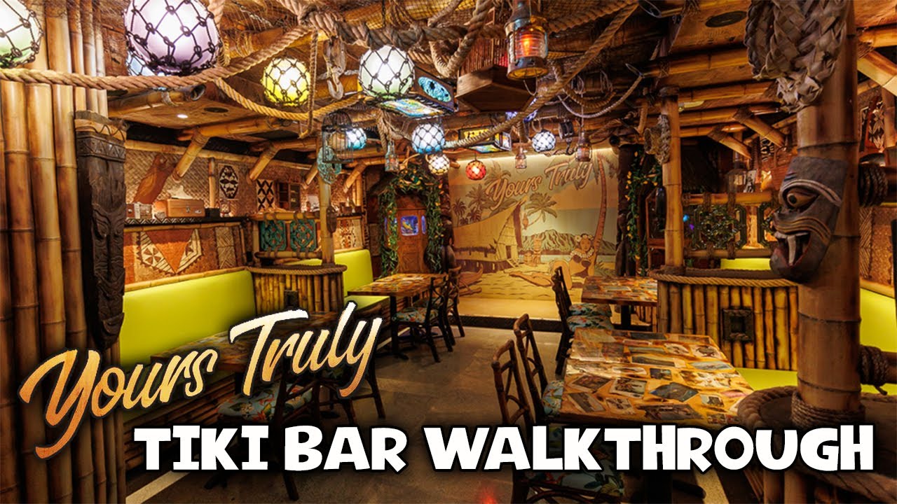 YOURS TRULY Speakeasy TIKI BAR Walkthrough and Tour in Honolulu, Hawaii!