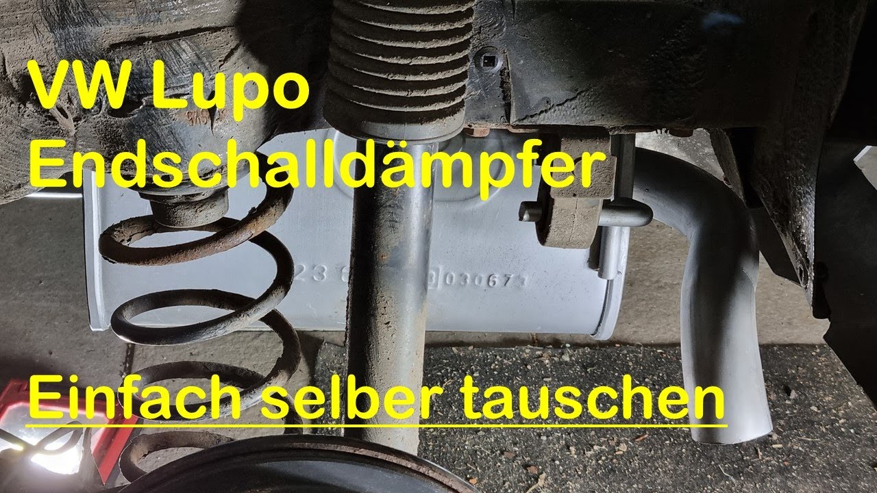 VW Lupo Auspuff einfach austauschen! TIP !