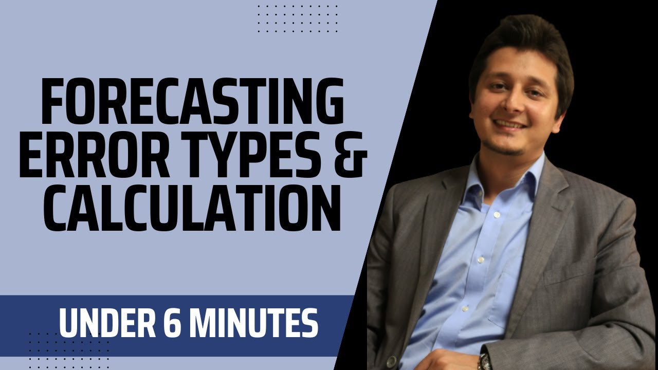 Forecasting Error Types & Calculation | Urdu & Hindi