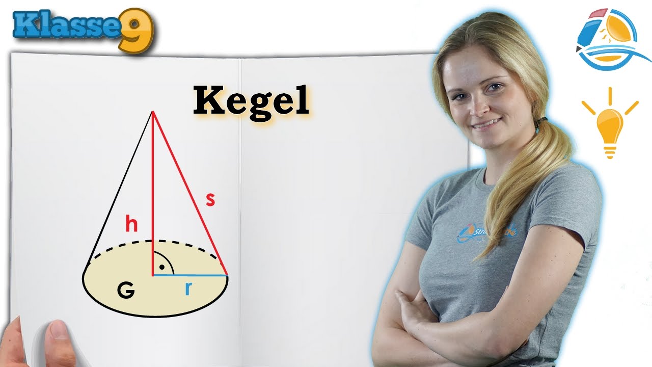 Kegel - Volumen und Oberfläche berechnen || Klasse 9 ★ Wissen