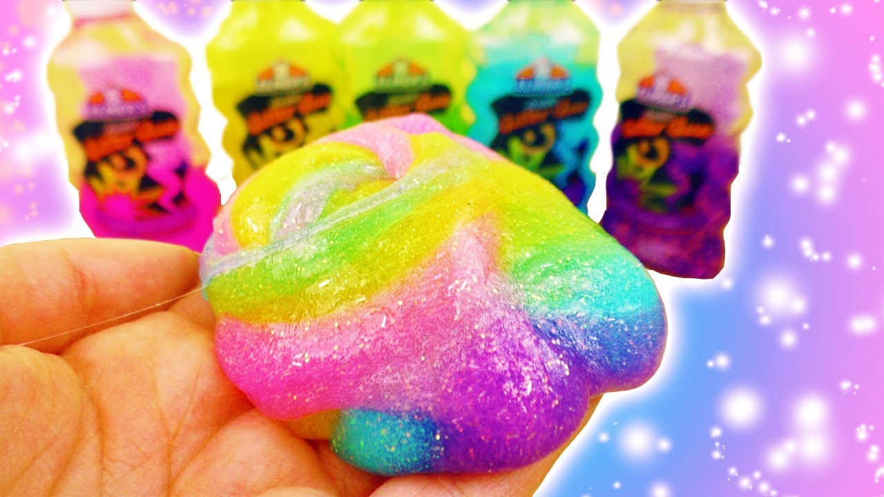 DIY Regenbogen Slime OHNE Gesichtsmaske | Schleim aus Glitzerkleber selber machen | Super Slime