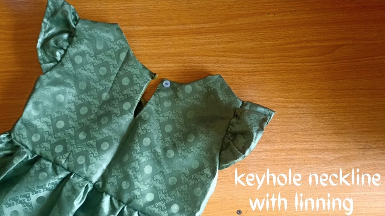 How to Sew a Keyhole Neckline with Lining | Sewing tutorial for Beginners
