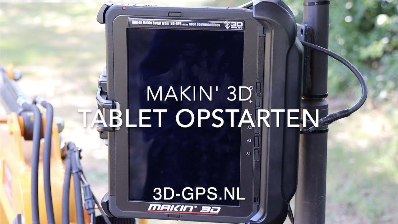 Makin 3D GPS NL Tablet opstarten