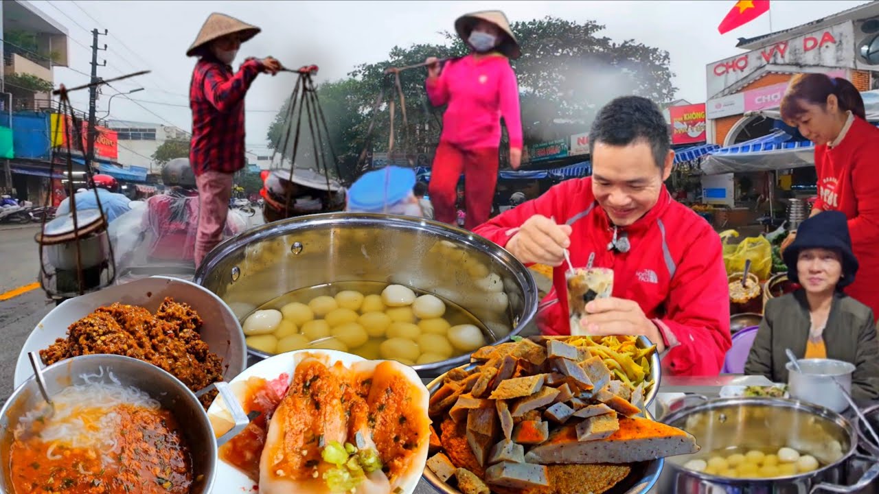 Ẩm Thực Huế Chợ VỸ DẠ Chiều Mưa & Những Gánh Hàng Rong Xứ Huế Xuôi Ngược Ngon Hết Xảy