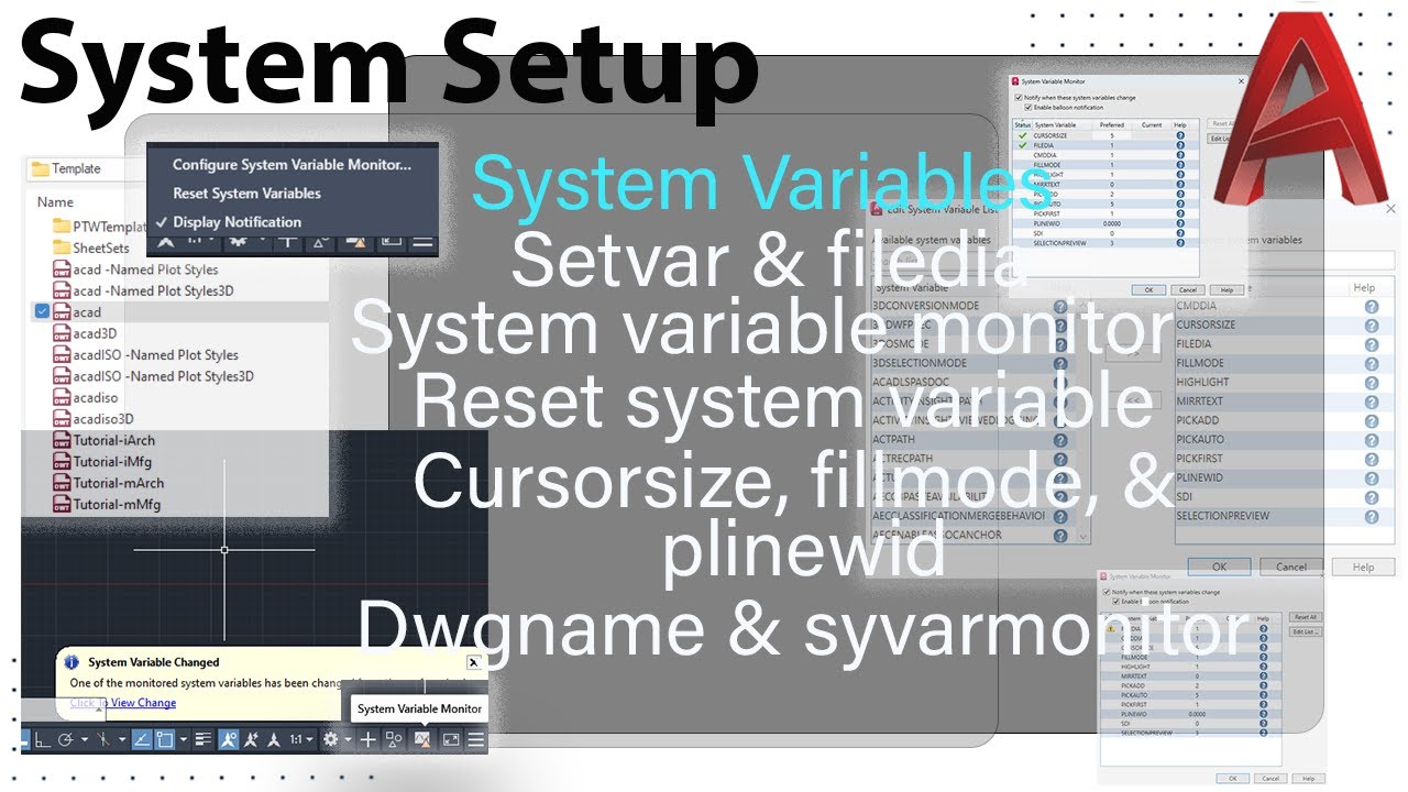 AutoCAD Advanced: System Variables