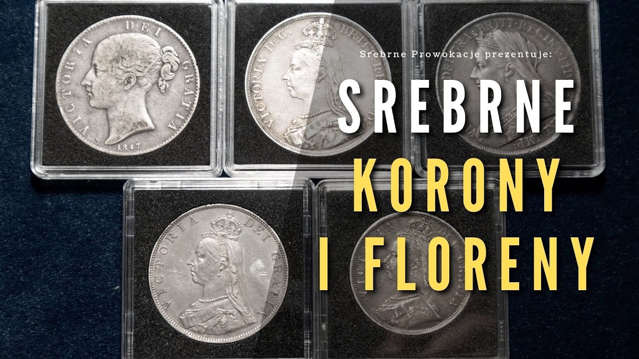 Brytyjskie srebro - Korony i Floreny królowej Wiktorii.