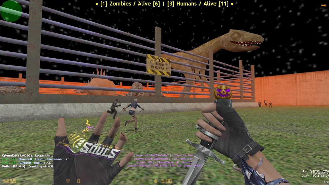 Counter Strike Zombie Escape Mod Map ze_jurassicpark4 On Lost Souls