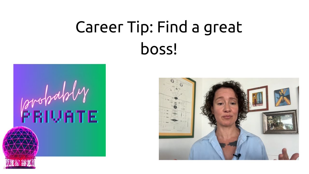Career Advice: Find a great boss!