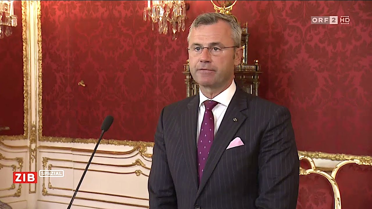 20.05.2019 - Statement Norbert Hofer - Übergangsregierung / Ibiza-Video HC Strache