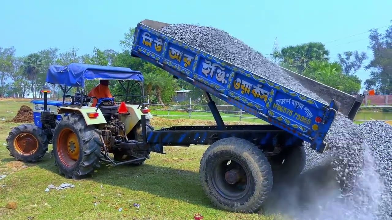 Jcb3dx Loading Tractor || tractor unloading