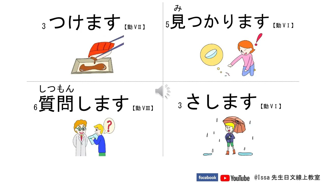 【線上學大家的日本語】第三十四課單字　🌸Issa先生日文線上教室🌸