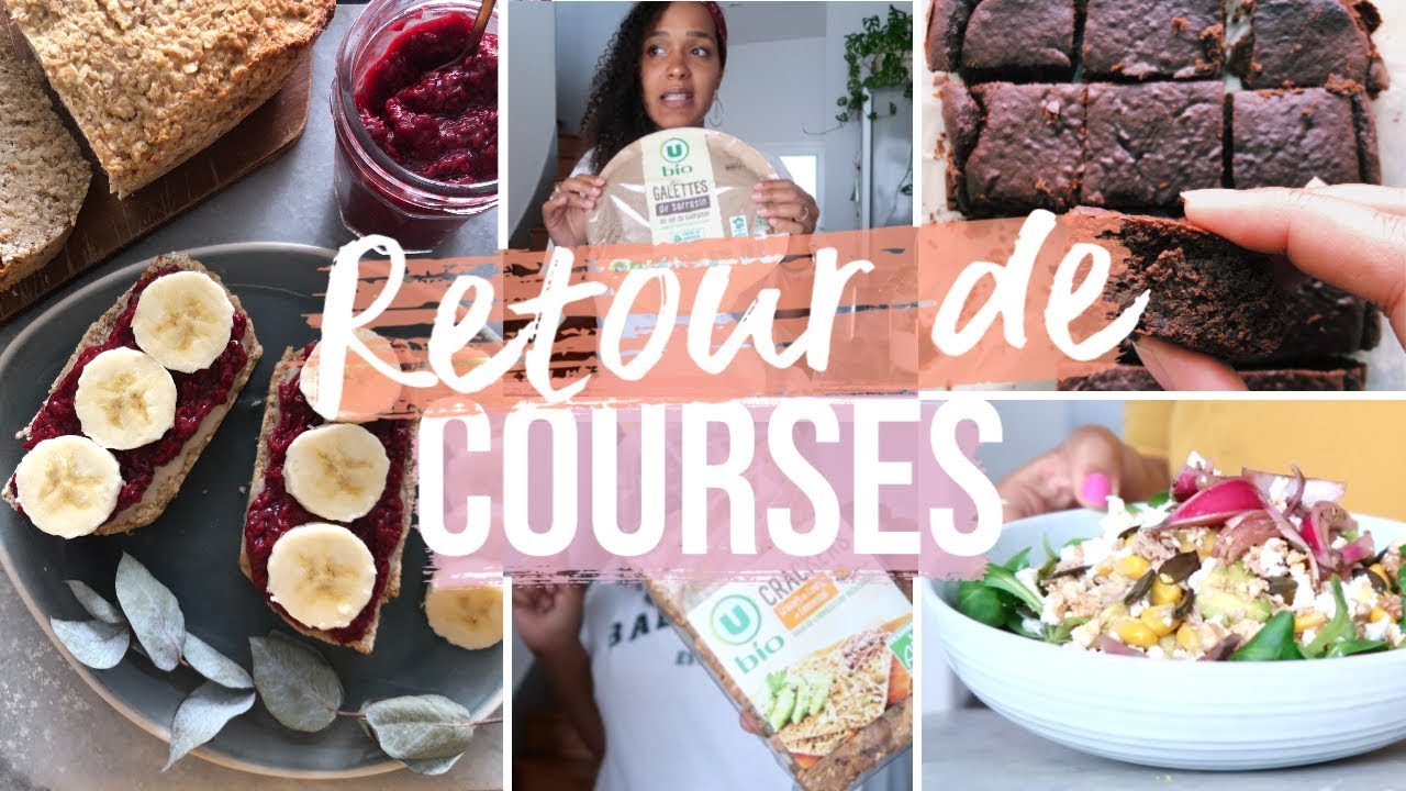 RETOUR DE COURSES 🥫🥑 + MEAL PREP 🍫
