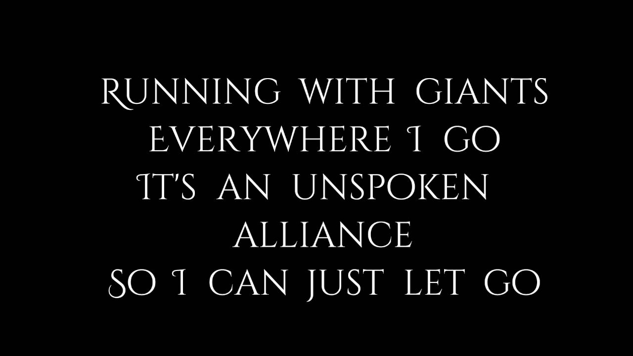 Thousand Foot Krutch- Running With Giants (Lyrics)
