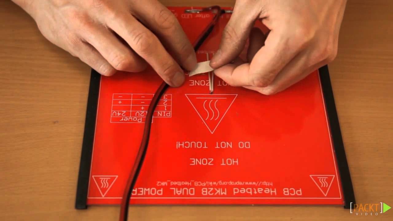 Учебное пособие по сборке 3D-принтера RepRap: подключение нагревательного стола | packtpub.com