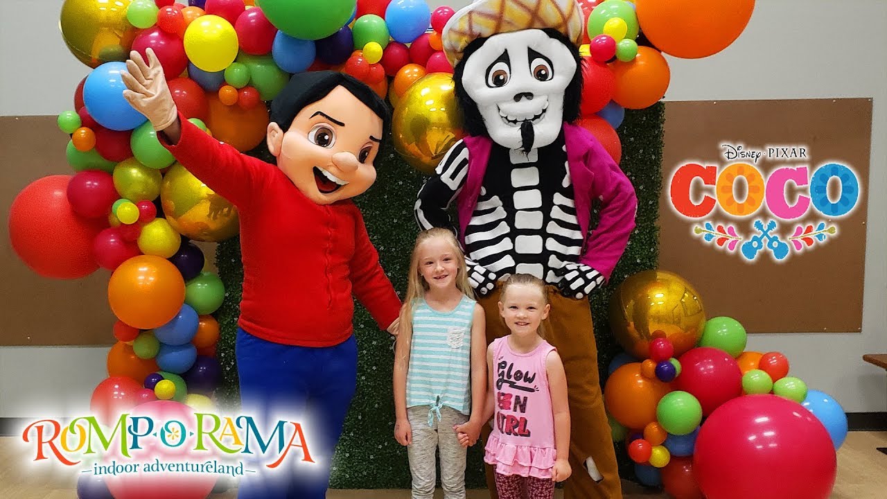 Meeting Mama Coco Characters Miguel and Hector in Real Life at Romp O Rama Indoor Playground!!
