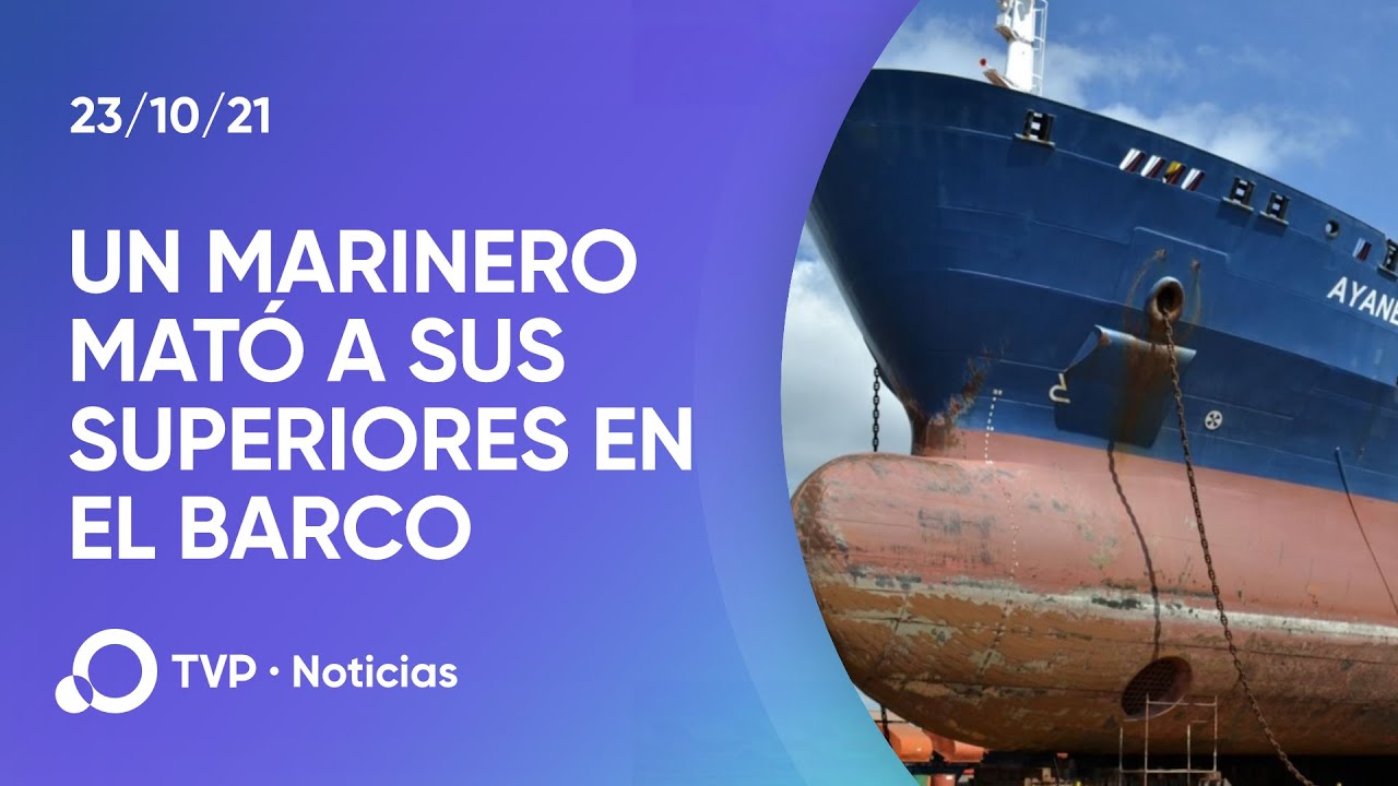 Crimen a bordo: un marinero mató a sus superiores en un barco en el Río de la Plata